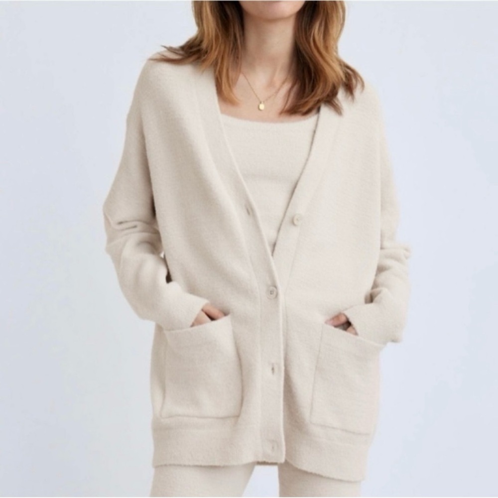 Wilfred Free Hush Knit Cardigan Sweater Silver Birch